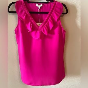 NWT Skies Are Blue hot pink sleeveless blouse.